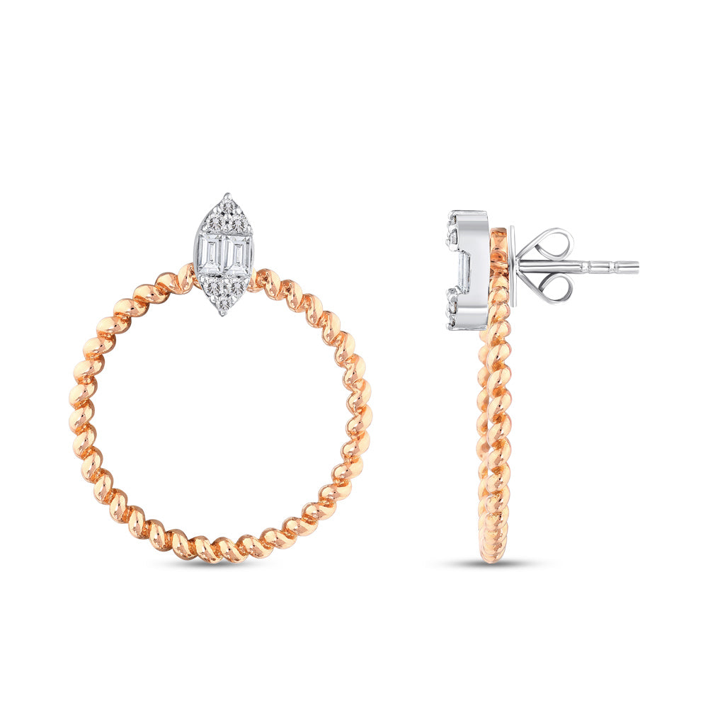 0.24 ct. Baguette Diamond Earrings
