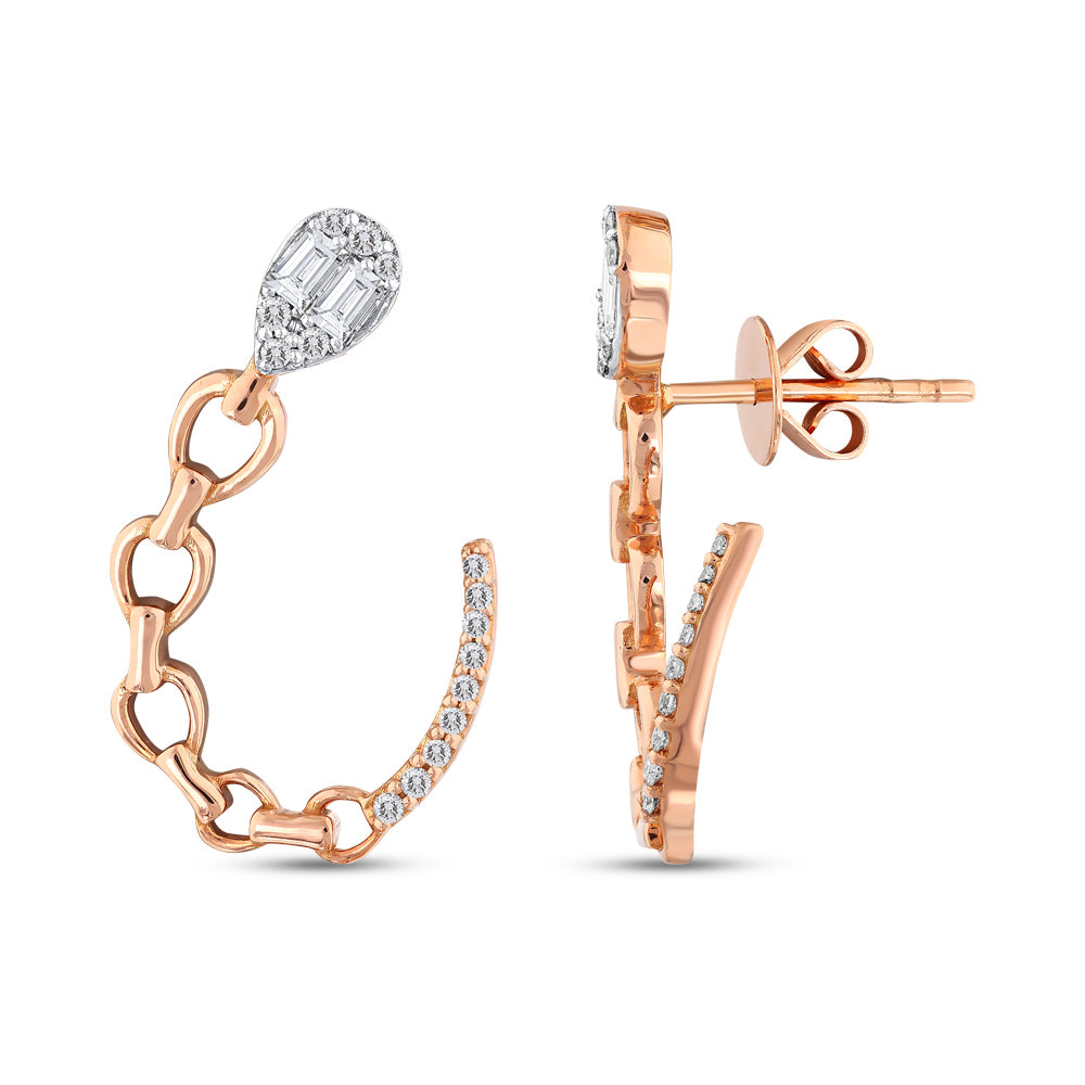 0.32 ct. Design Diamant Ohrringe