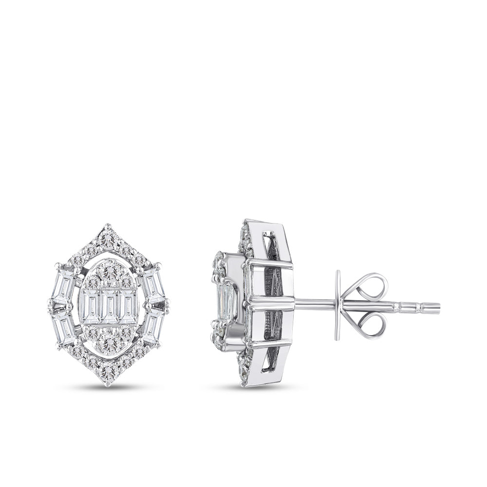 0.51 ct. Baguette Diamond Earrings