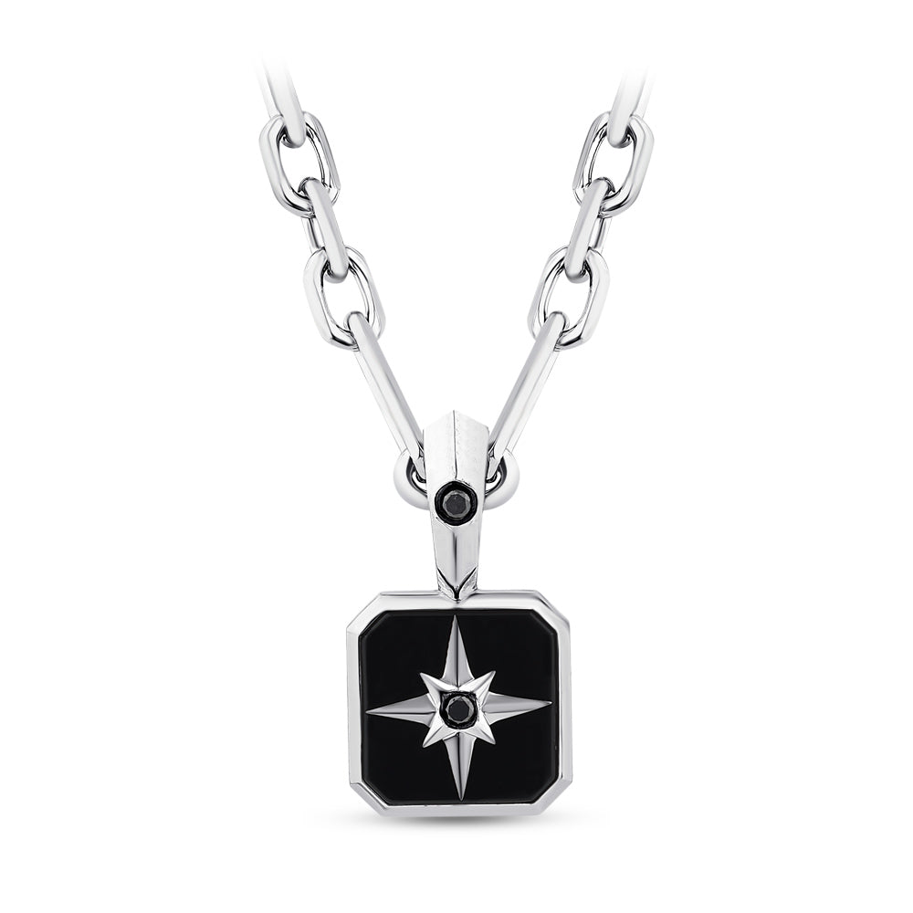 5.07 ct. Men Silver Diamond Necklace