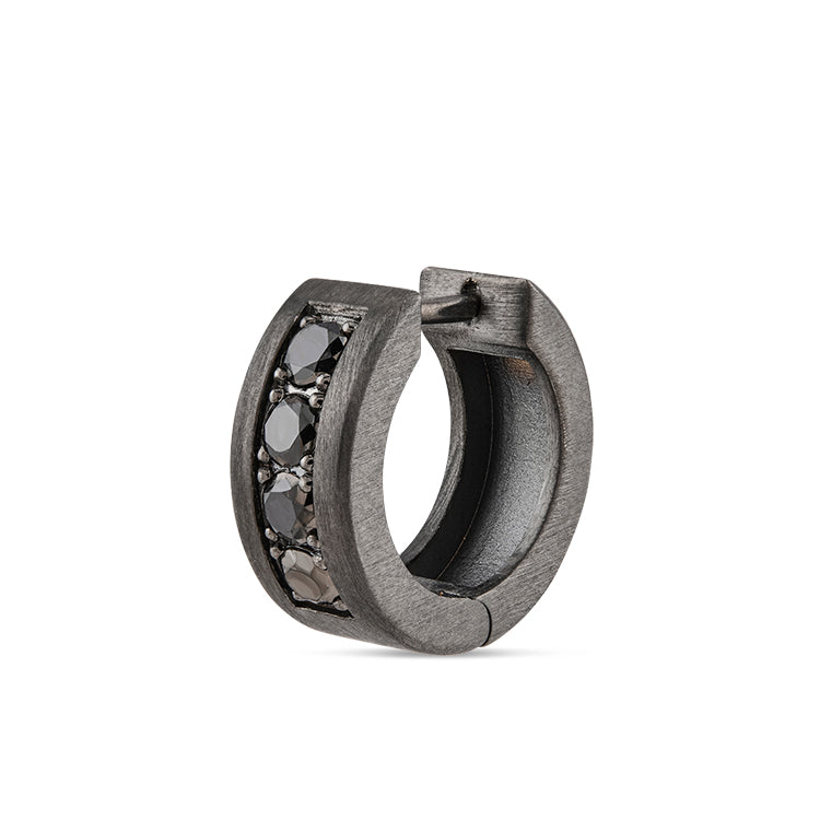 0.35 ct. Herren Silber Ohrring