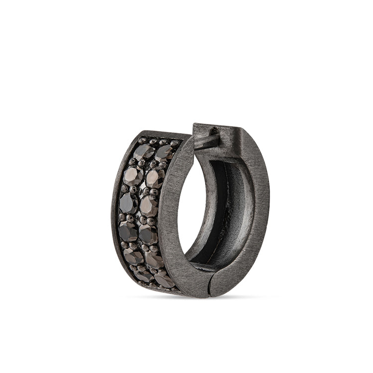 0.45 ct. Herren Silber Ohrring