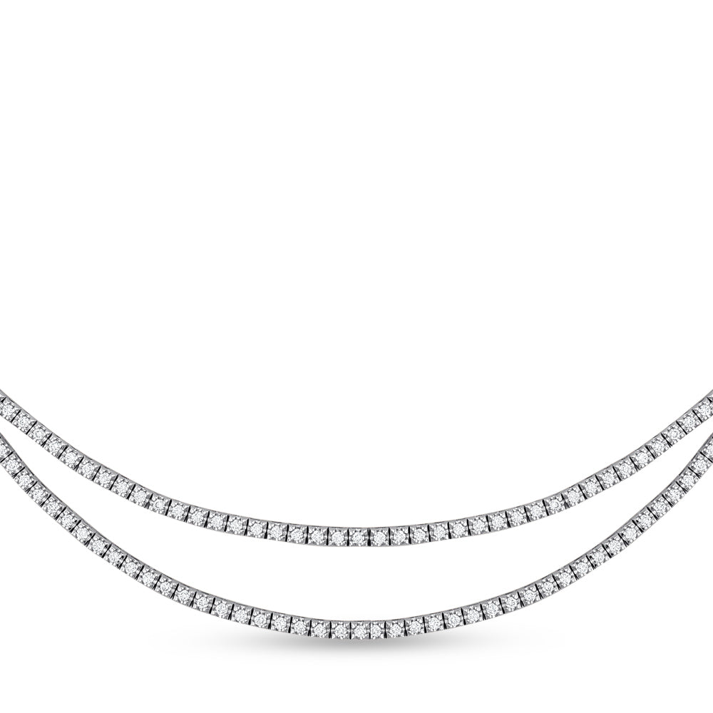 5.10 ct. Diamant Tennis Halskette