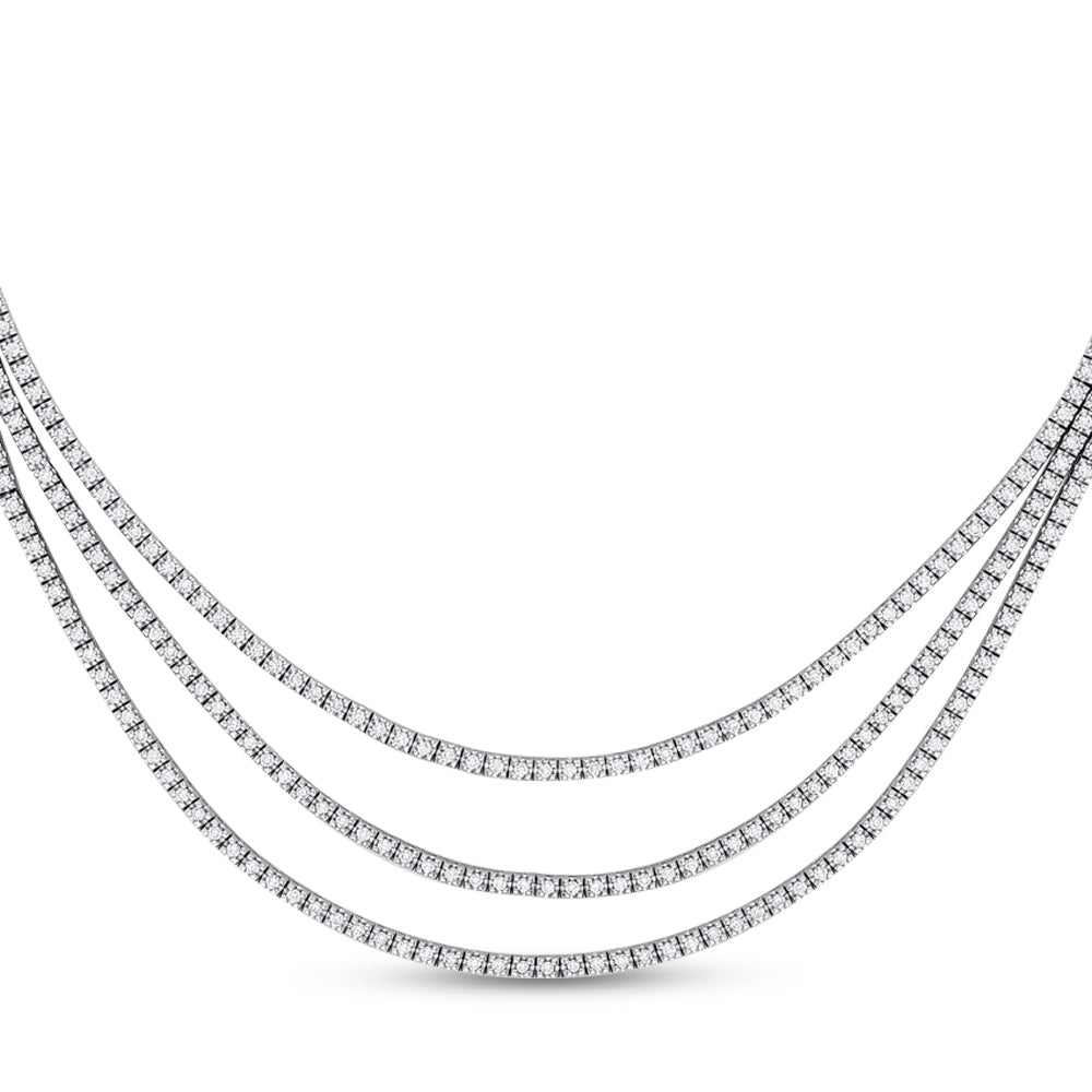 8.45 ct. Tennis Diamant Halskette