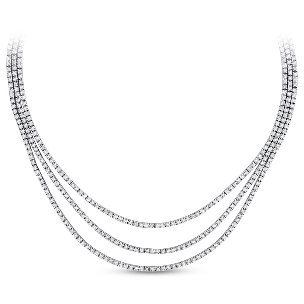 8.45 ct. Tennis Diamant Halskette