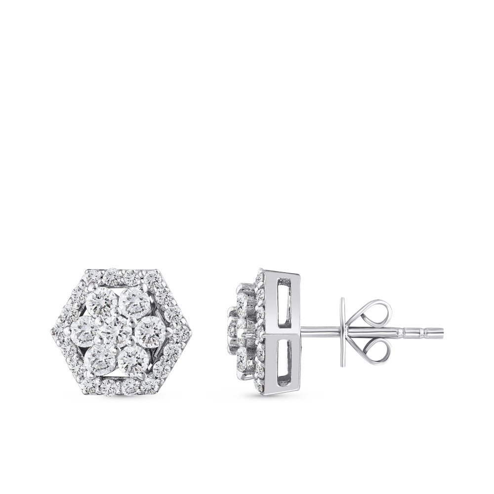 0.96 ct. Design Diamant Ohrstecker