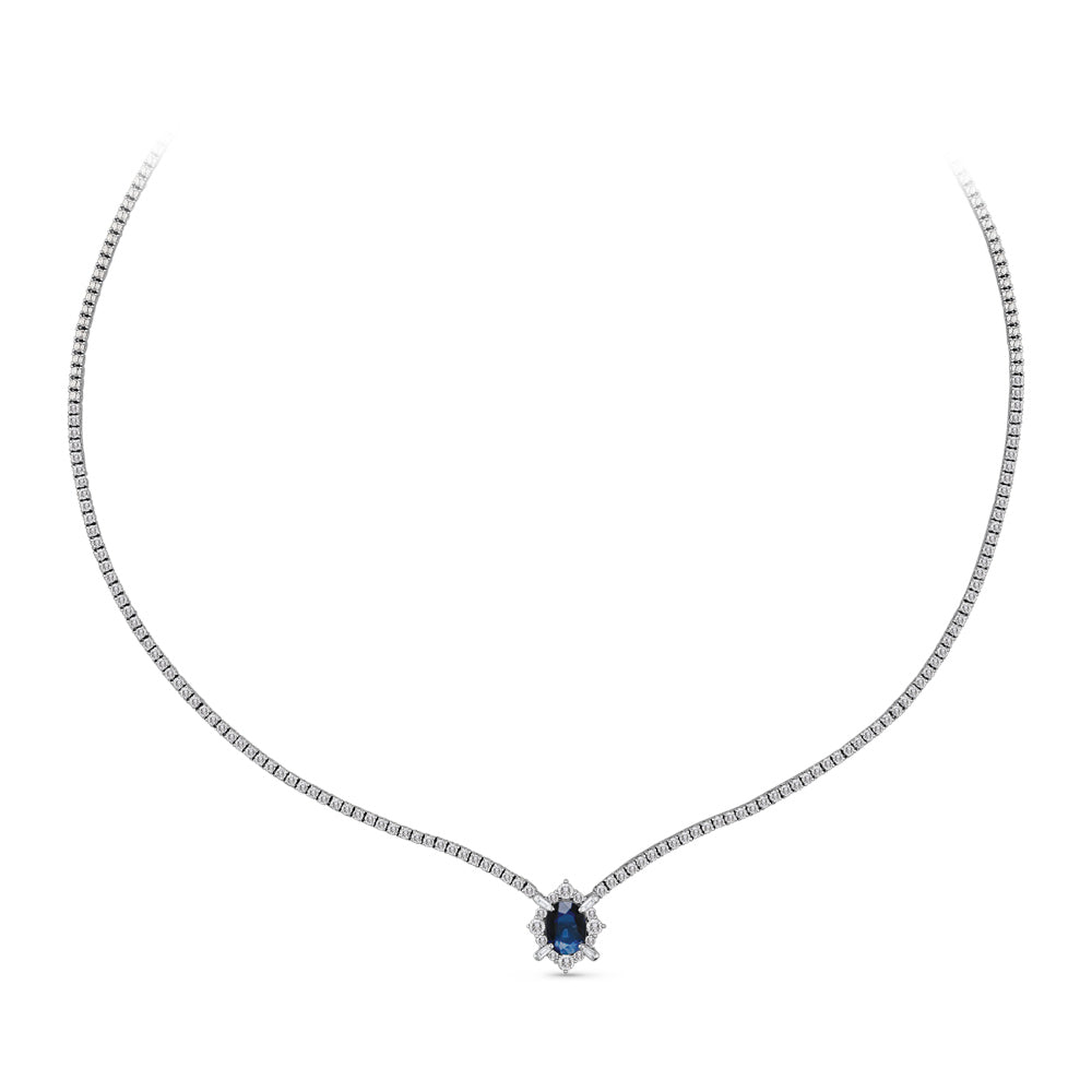 3.53 ct. Saphir Halskette