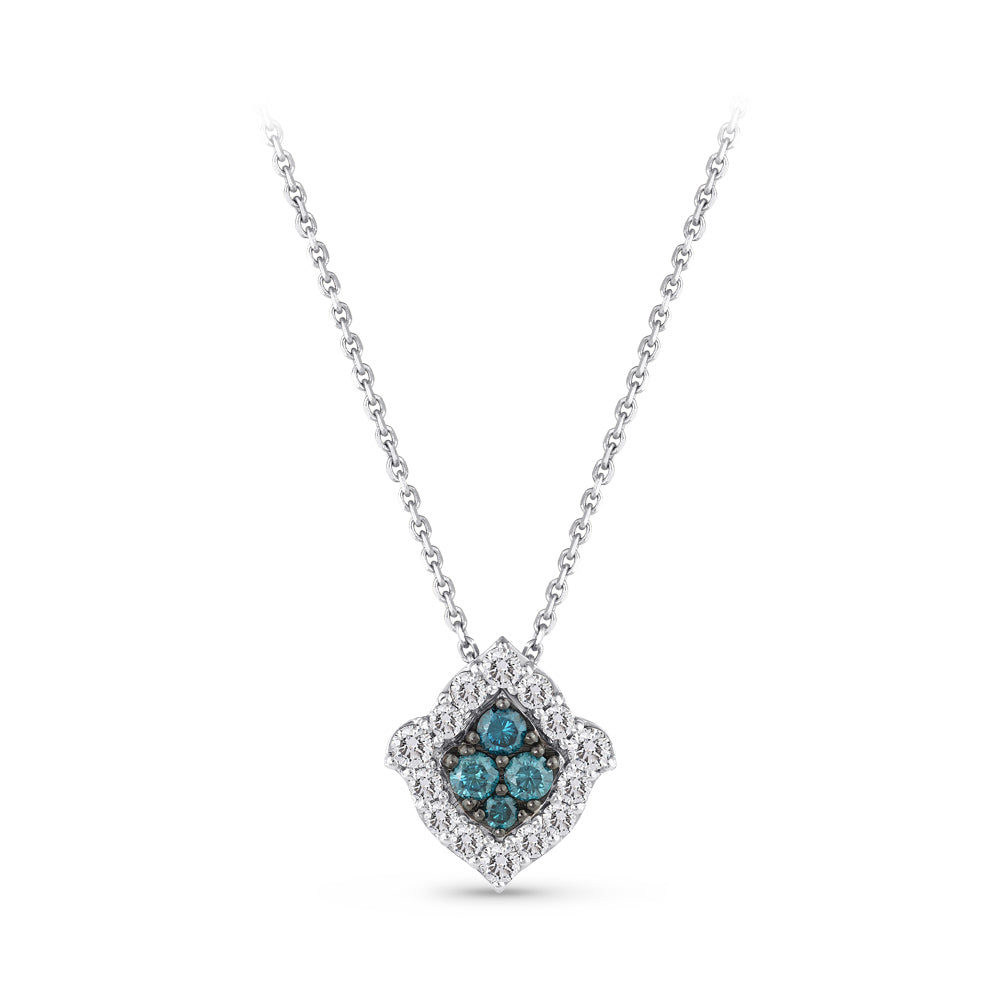 0.54 ct. Tulip Diamond Necklace