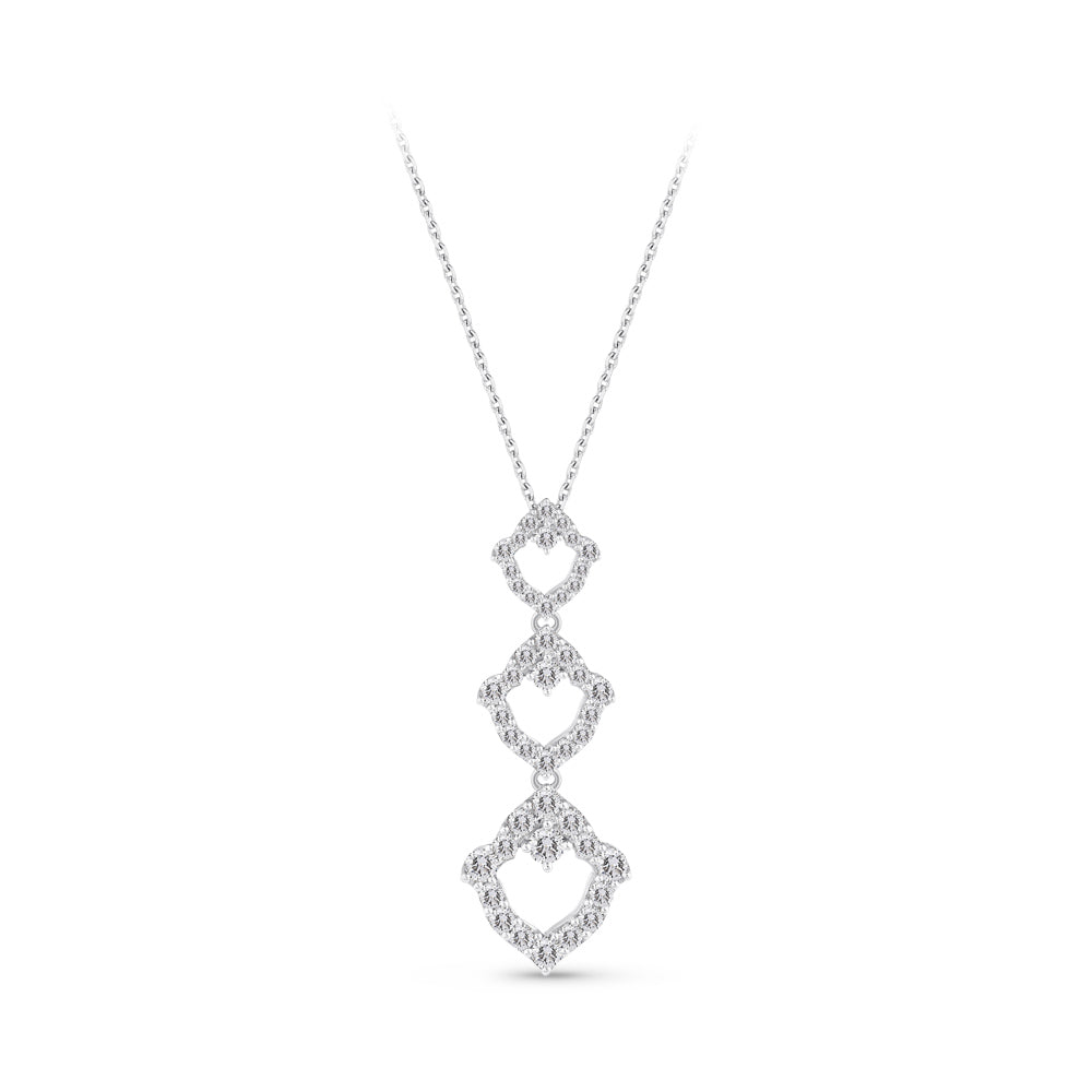 1.24 ct. Tulip Diamond Necklace