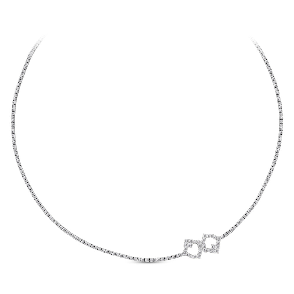 4.82 ct. Tulpen Diamant Halskette