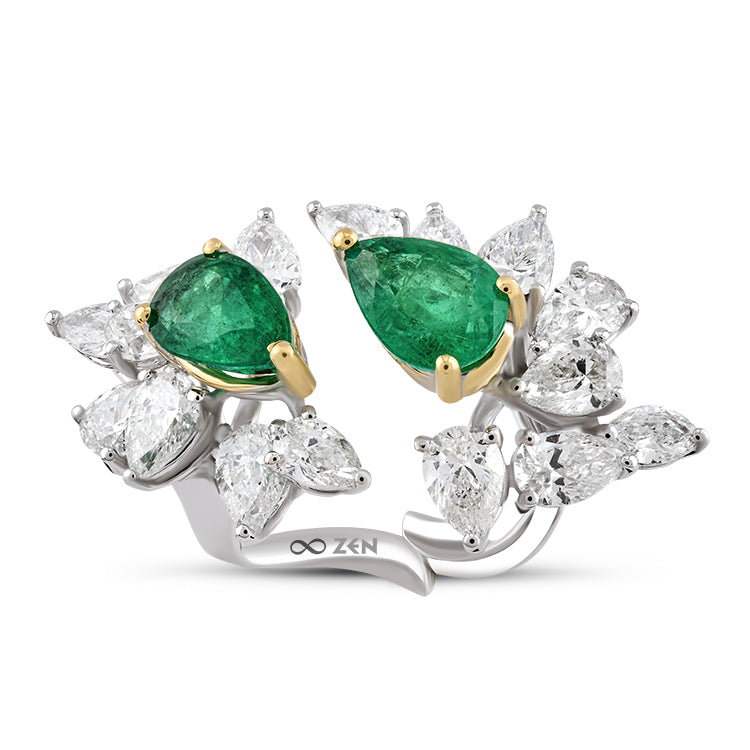 6.94 ct. Smaragd Ring