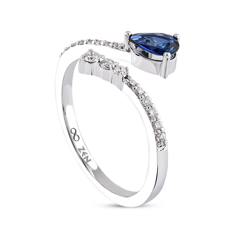 0.47 ct. Saphir Ring