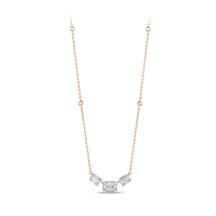 0.47 ct. Baguette Diamond Necklace