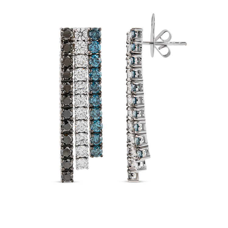 5.55 ct. Tennis Diamant Ohrringe