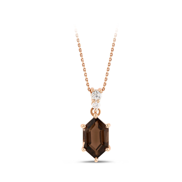 1.67 ct. Rauchquarz Halskette
