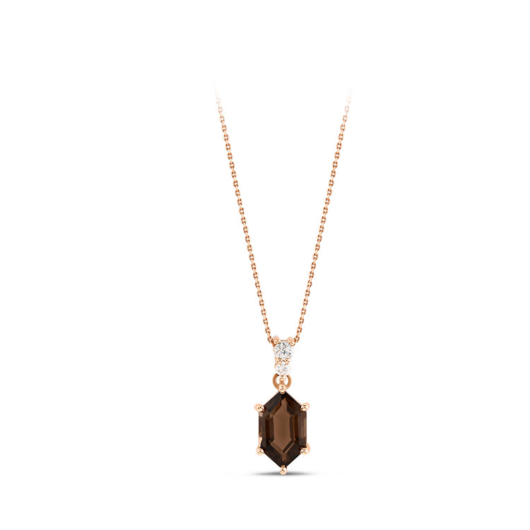 1.67 ct. Rauchquarz Halskette