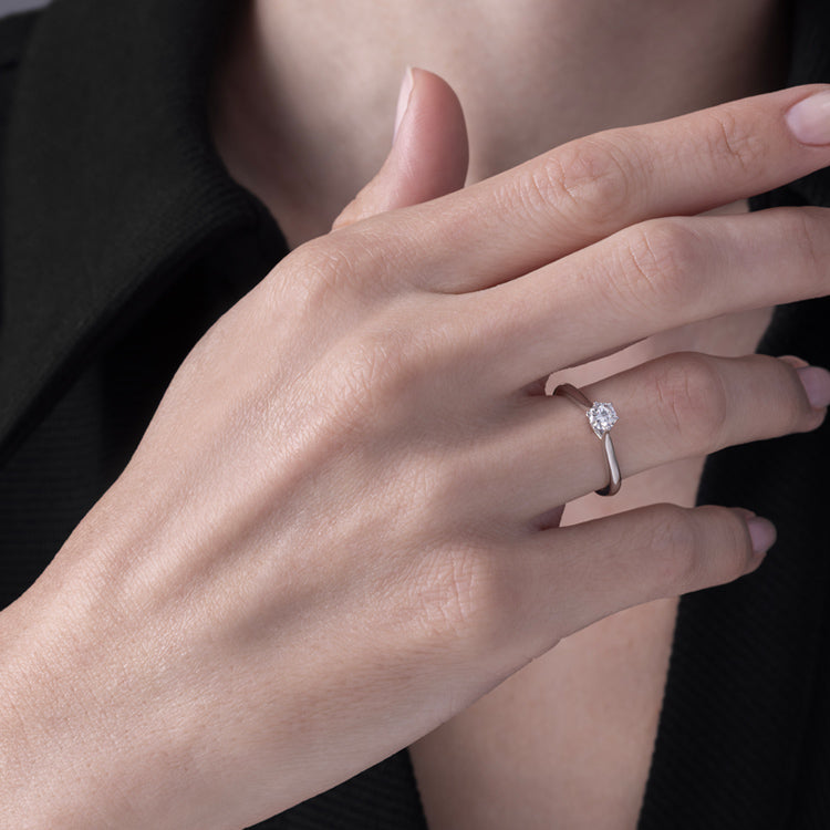 0.31 ct. Solitaire Diamond Engagement Ring