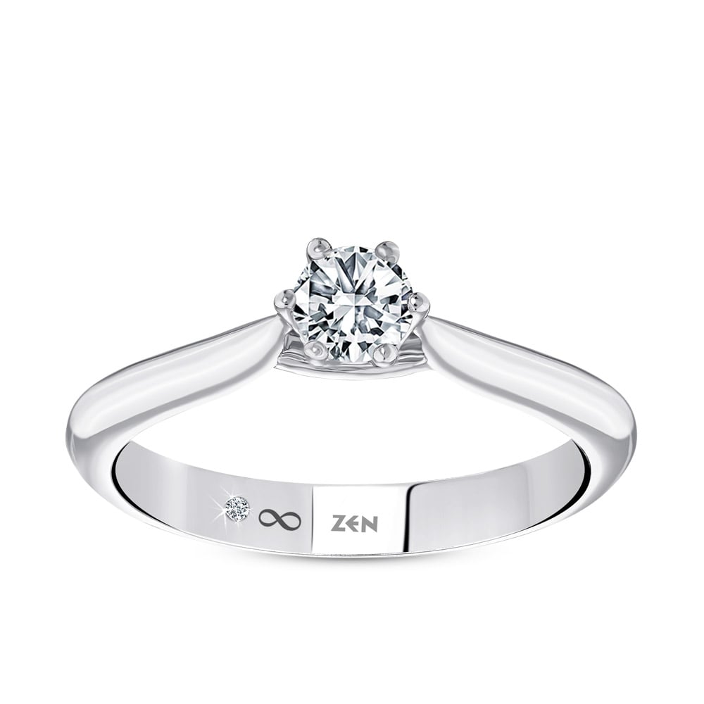 0.21 ct. Solitär Diamant Verlobungsring