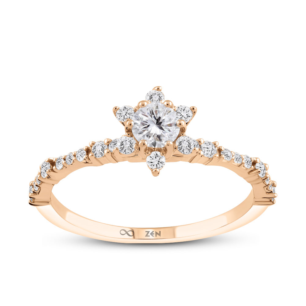 Moderner Diamant Verlobungsring