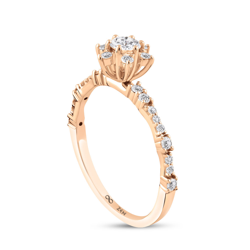 Moderner Diamant Verlobungsring