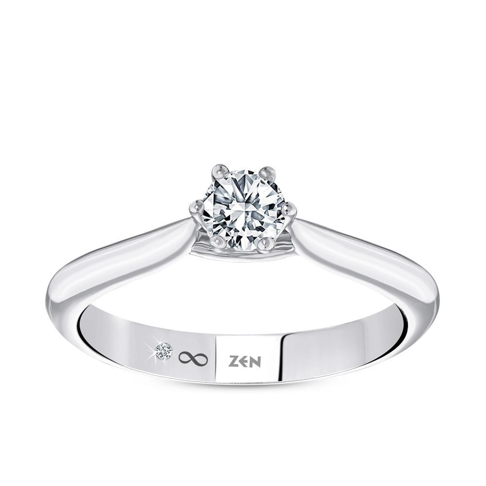 0.51 ct. Solitär Diamant Verlobungsring