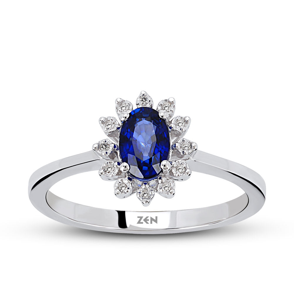 0.44 ct. Saphir Ring
