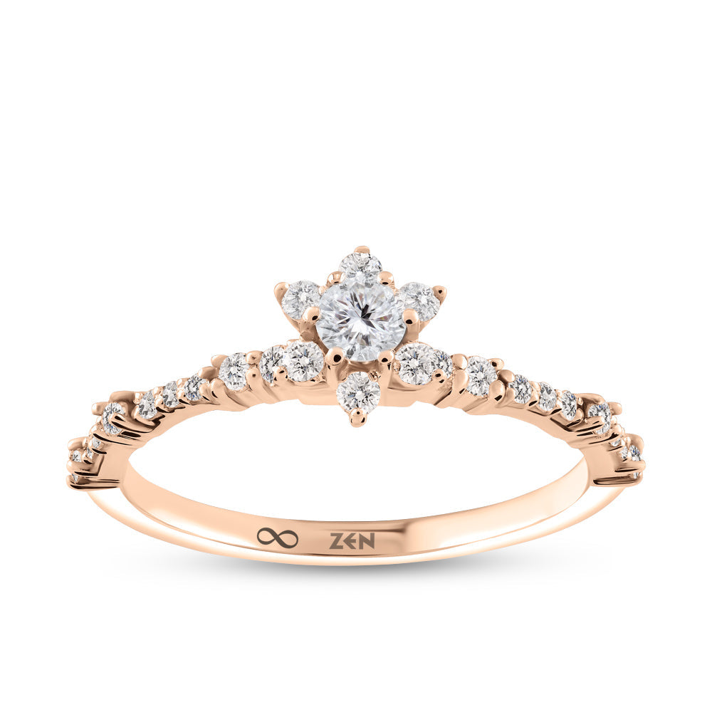0.34 ct. Modern Diamond Engagement Ring