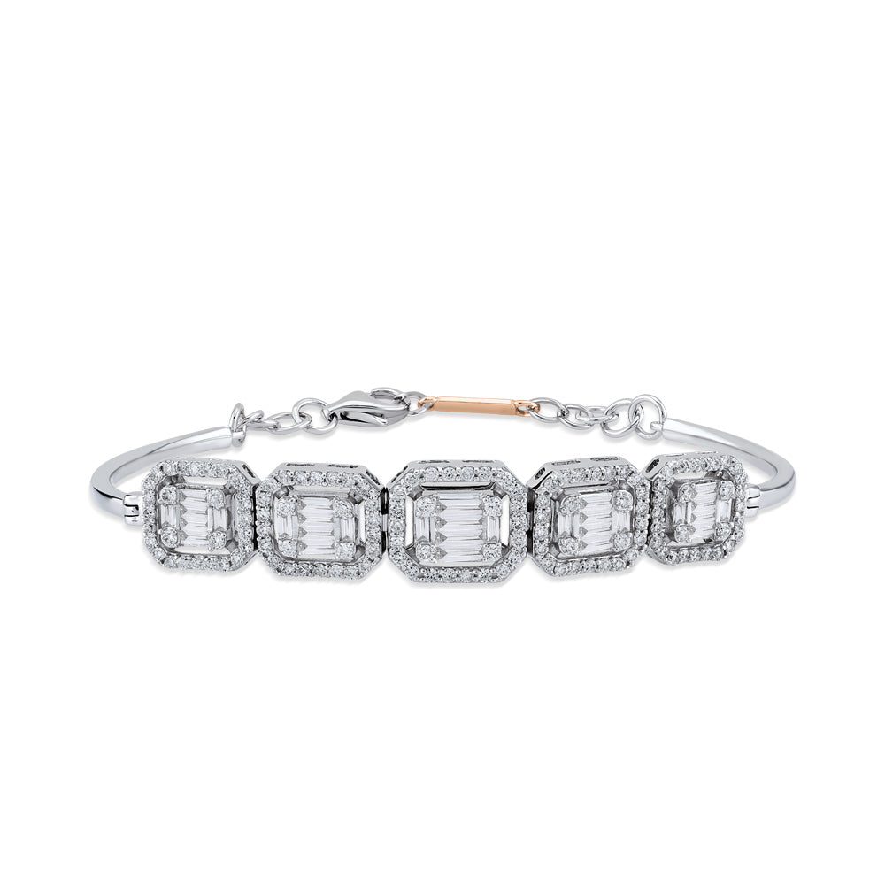 1.18 ct. Baguette Diamantarmband