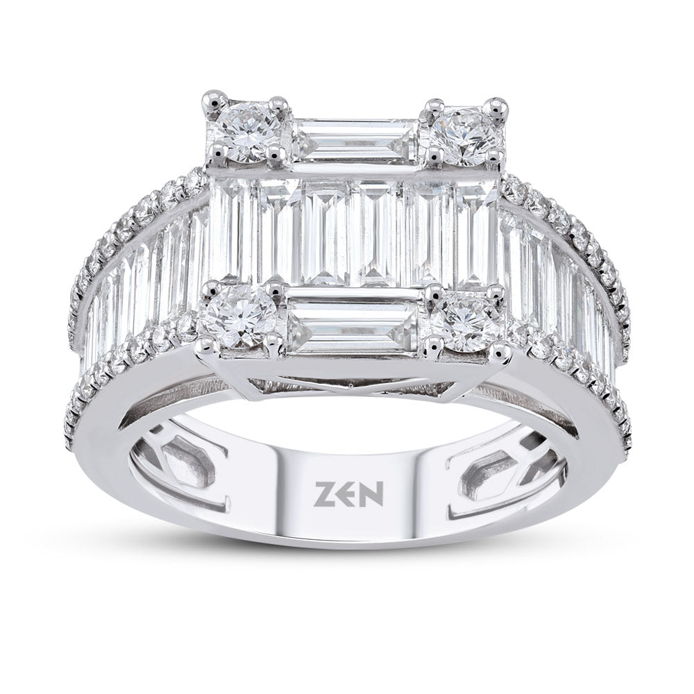 2.24 ct. Baguette Diamantring