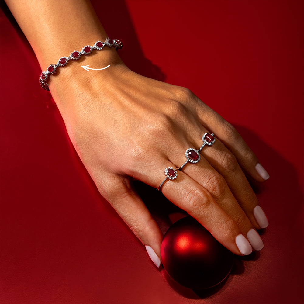 Rubin Armband