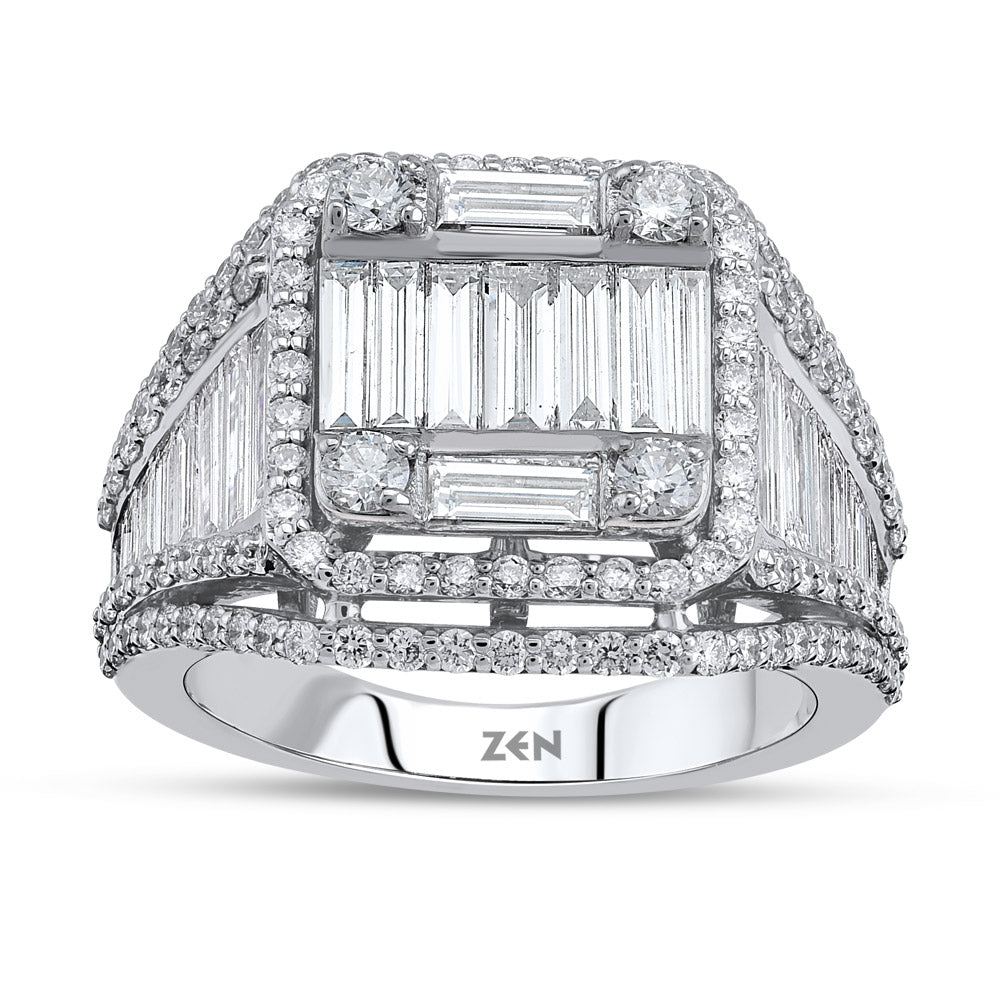 2.27 ct. Baguette Diamantring