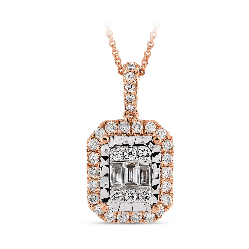 0.29 ct. Baguette Diamond Necklace