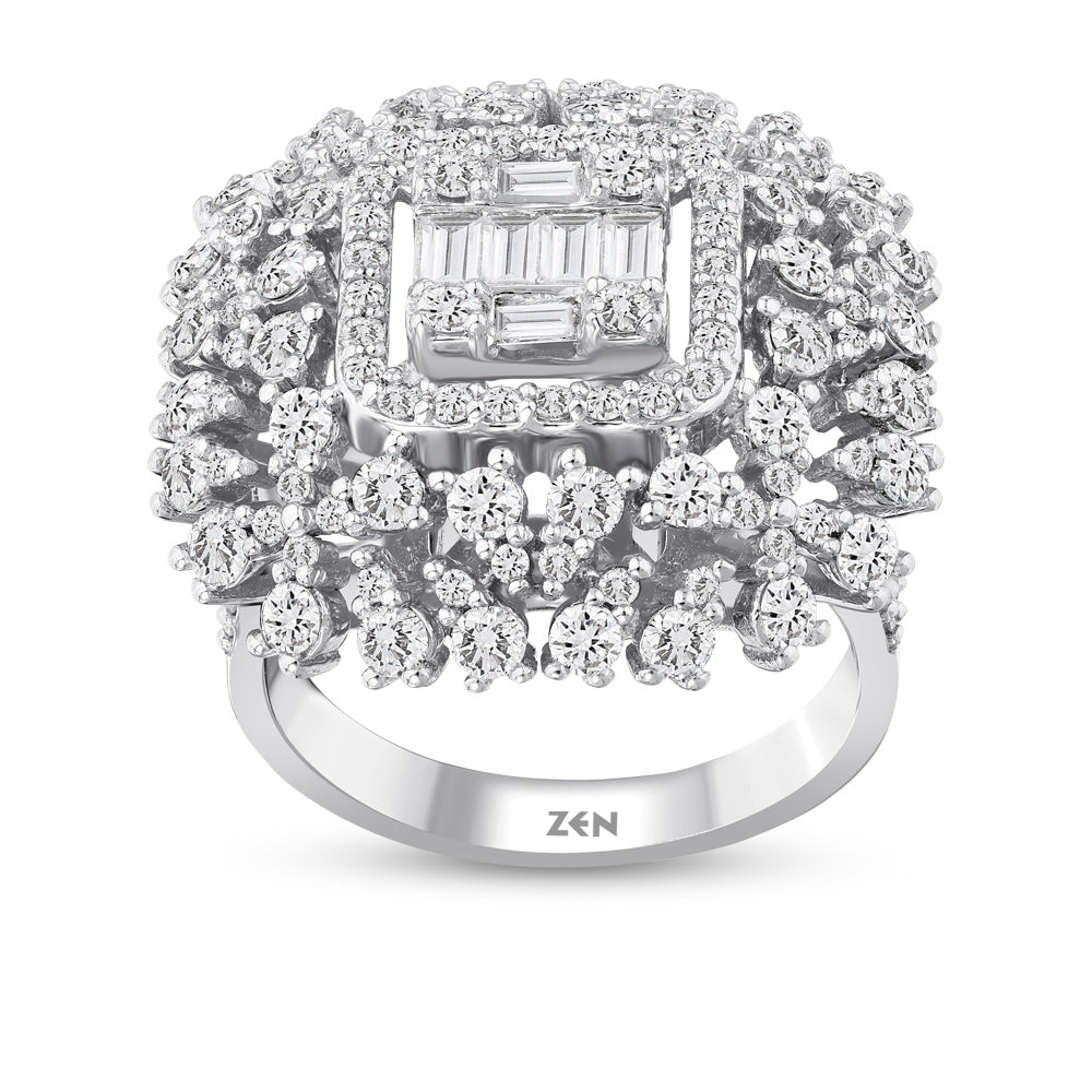 2.26 ct. Baguette Diamantring