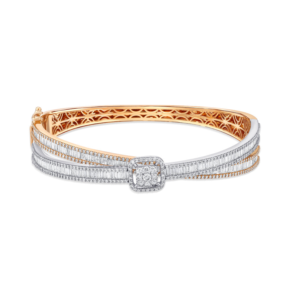 2.78 ct. Baguette Diamantarmband