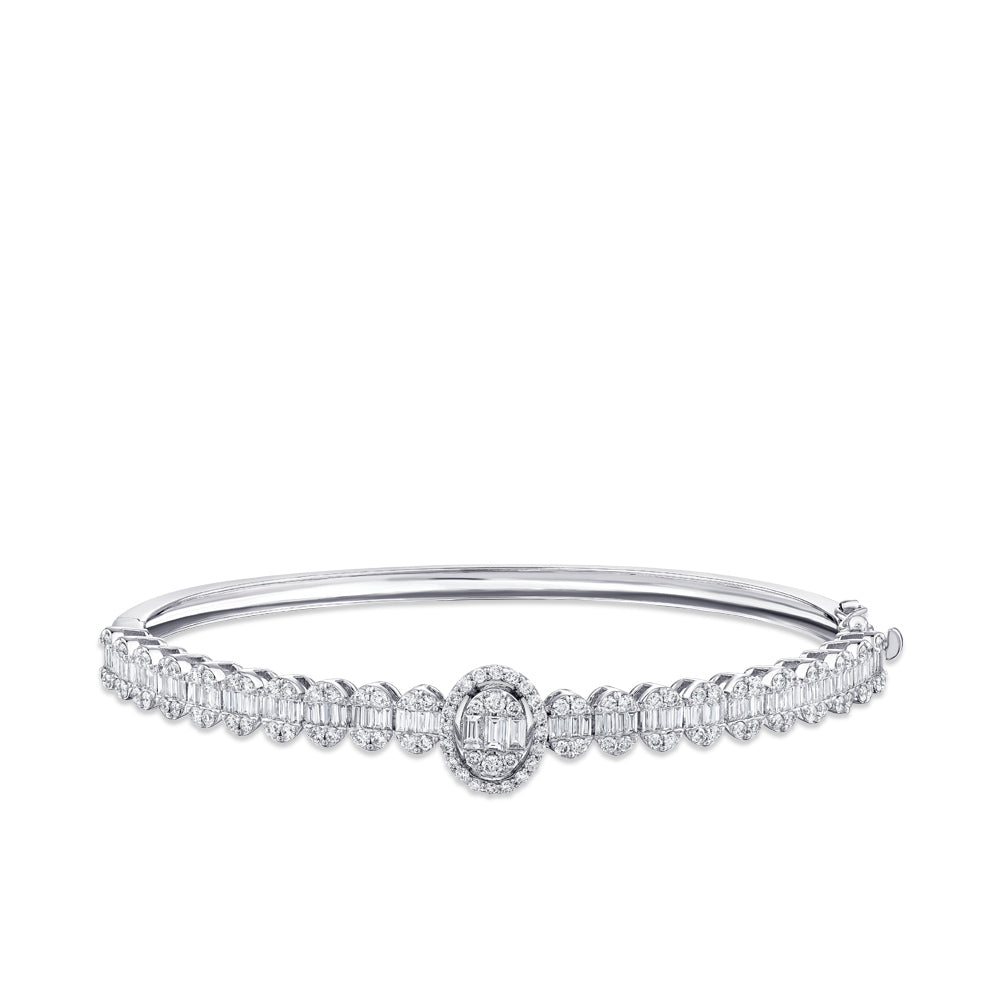 1.72 ct. Baguette Diamantarmband