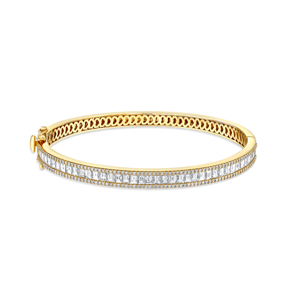 3.44 ct. Baguette Diamantarmband