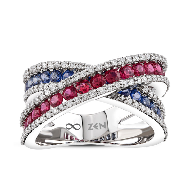 Saphir Rubin Ring