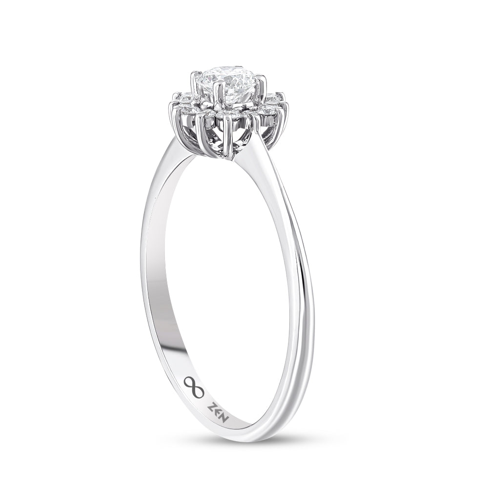 Moderner Diamant Verlobungsring