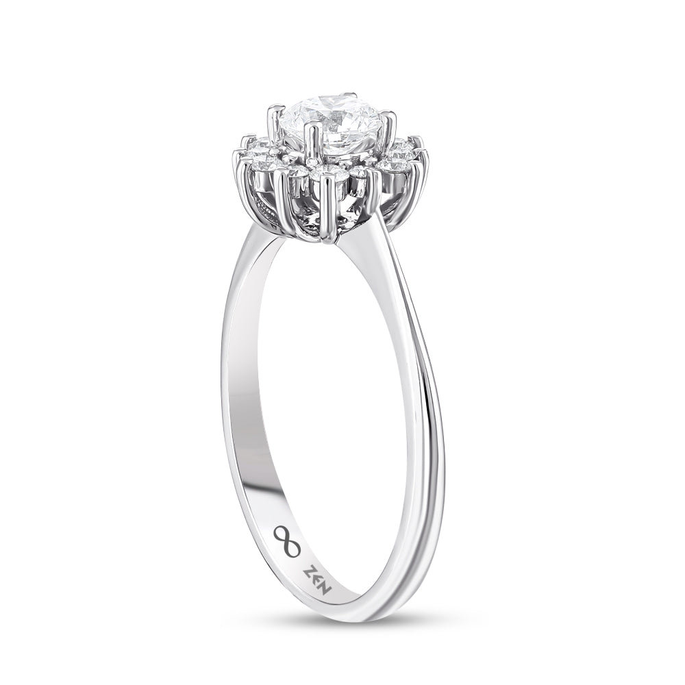 Moderner Diamant Verlobungsring
