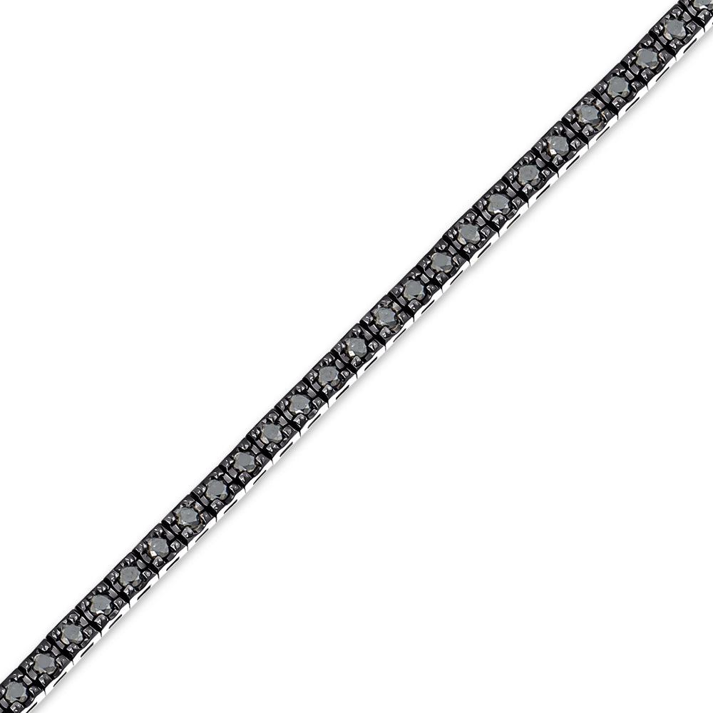 Herren Silber Diamantarmband