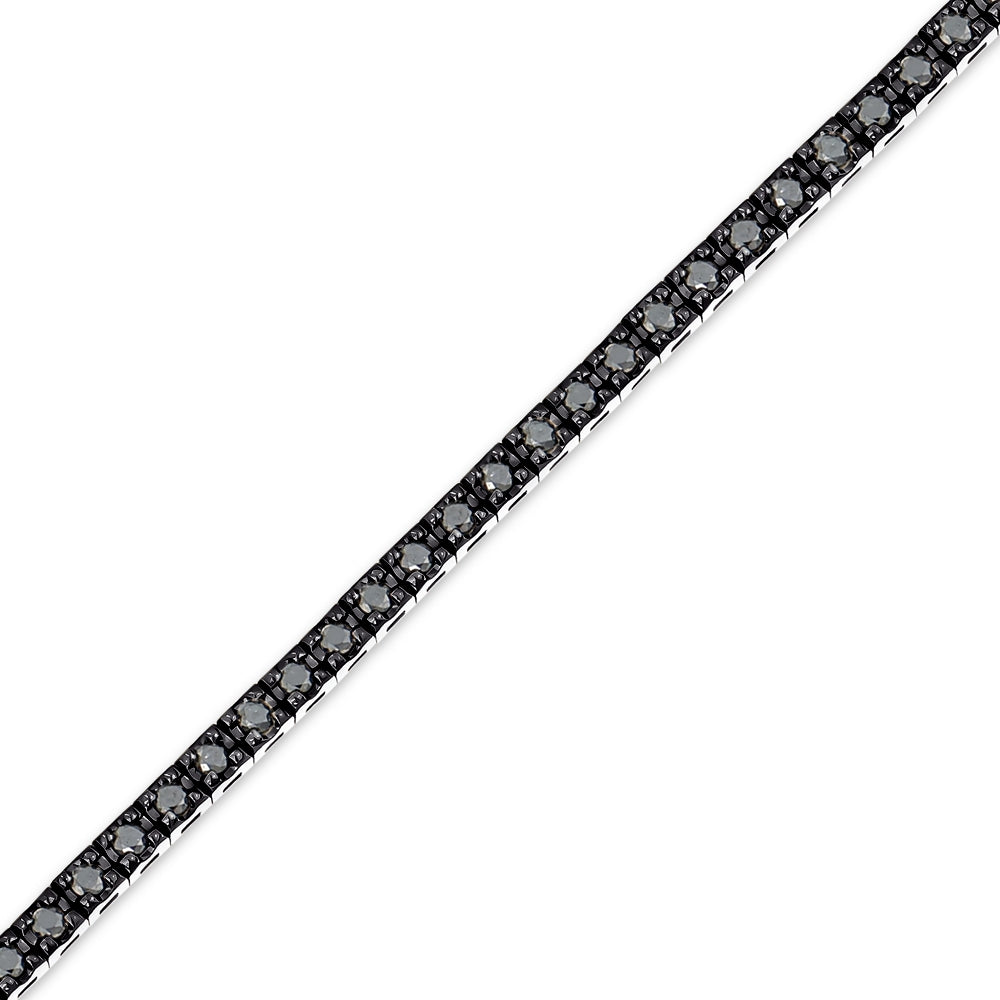 Herren Silber Diamantarmband