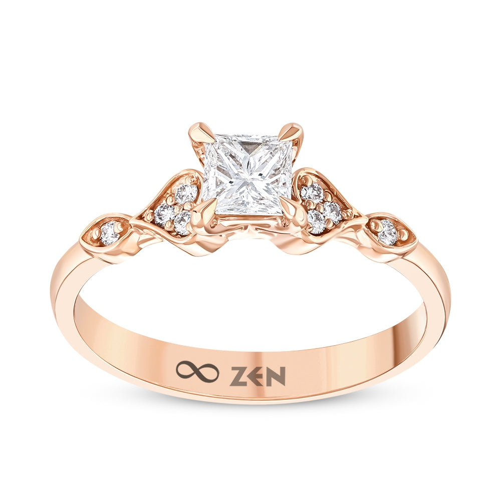 Moderner Diamant Verlobungsring