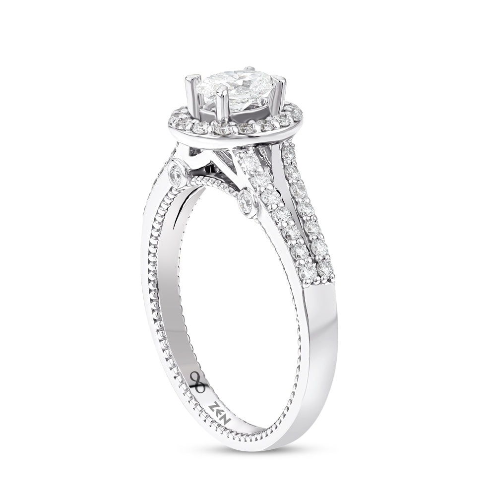 Halo Diamant Verlobungsring