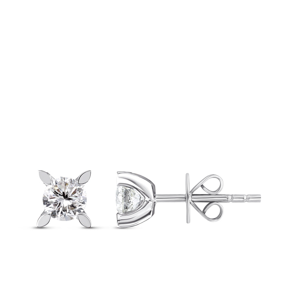 Solitäre Diamant Ohrstecker