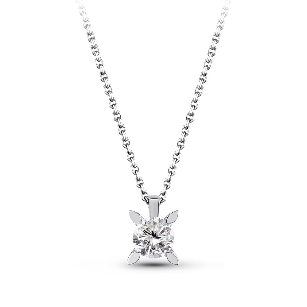 Solitär Diamant Halskette