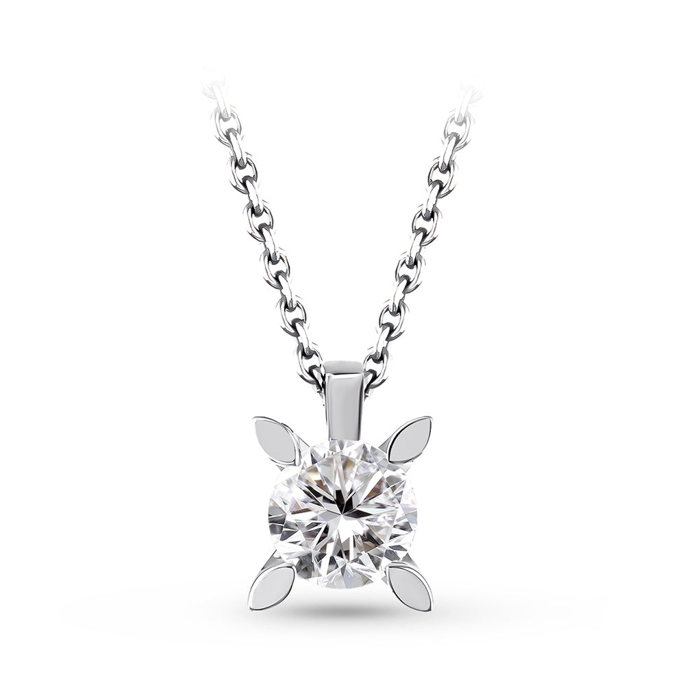 Solitär Diamant Halskette