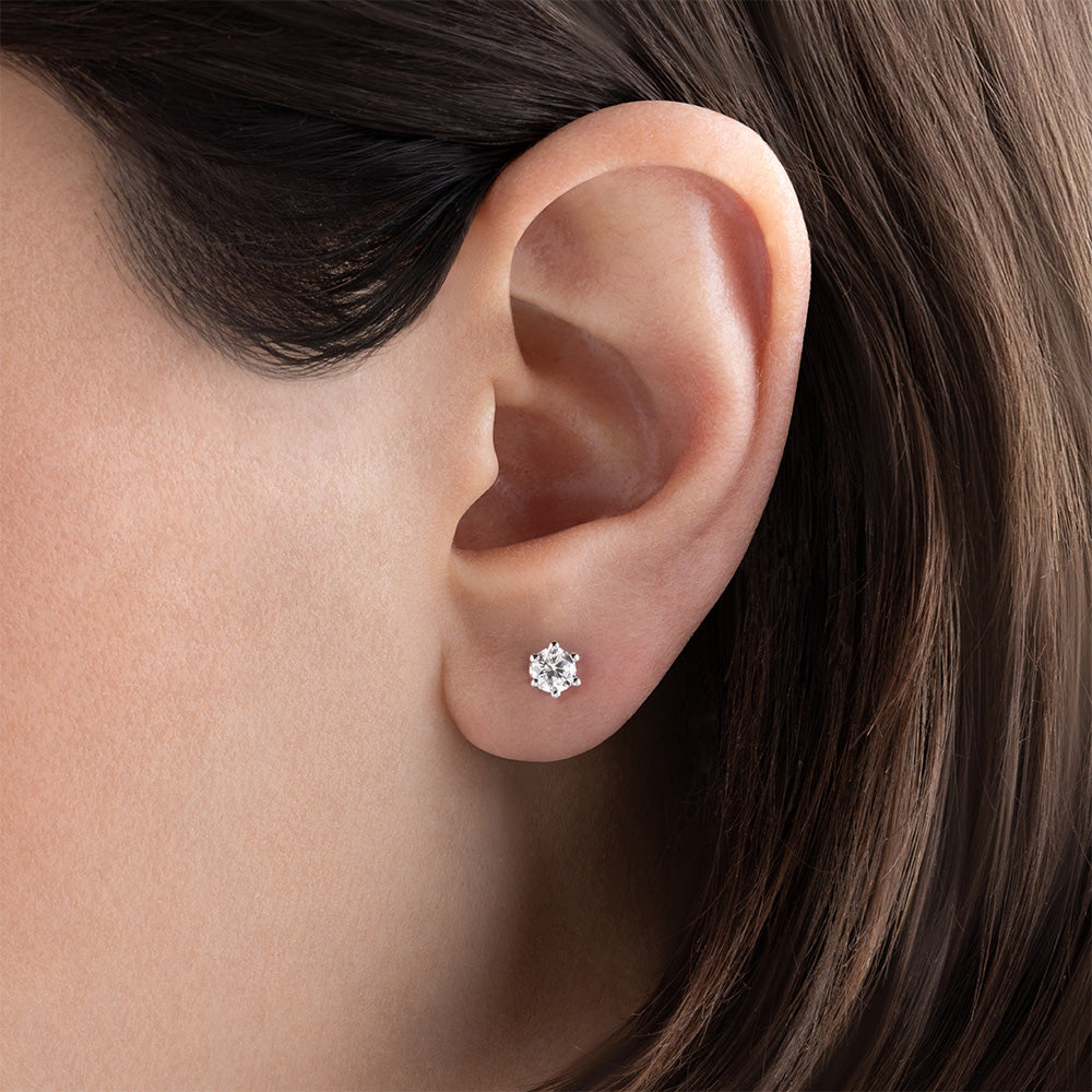 Solitär Diamant Ohrstecker
