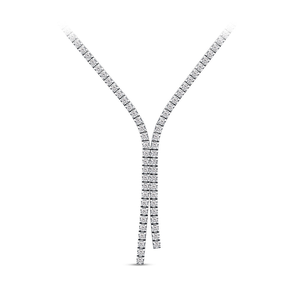 4.25 ct. Tennis Diamant Collier