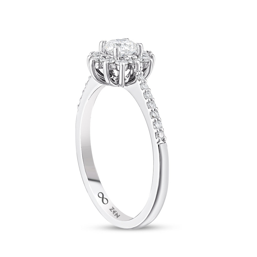 Moderner Diamant Verlobungsring