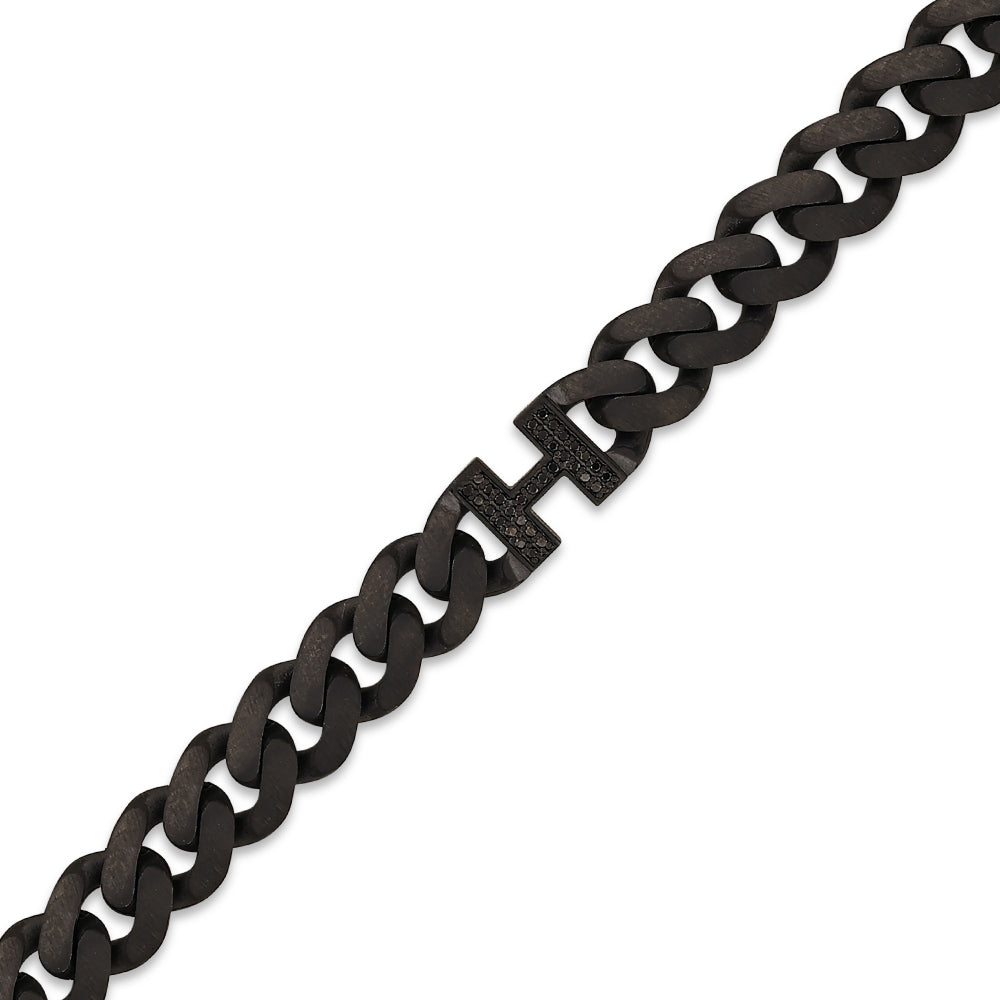 Buchstabe H Silberarmband